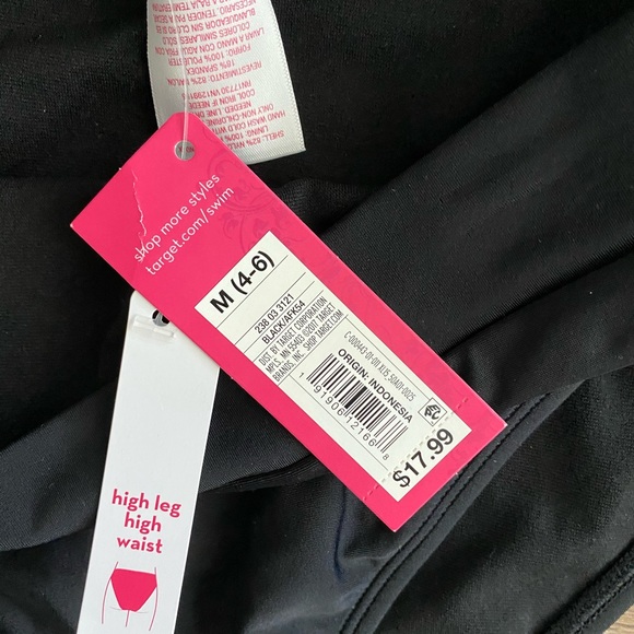 Black high waist bikini bottom - Picture 2 of 2